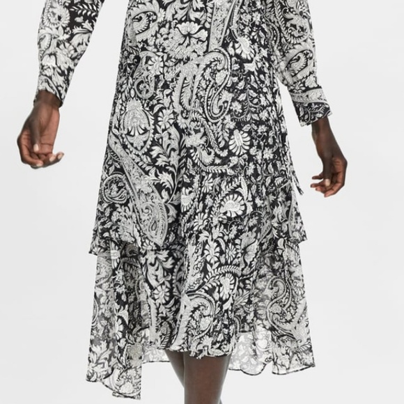 Zara Crossed Print Dress XL EUC - Picture 8 of 8